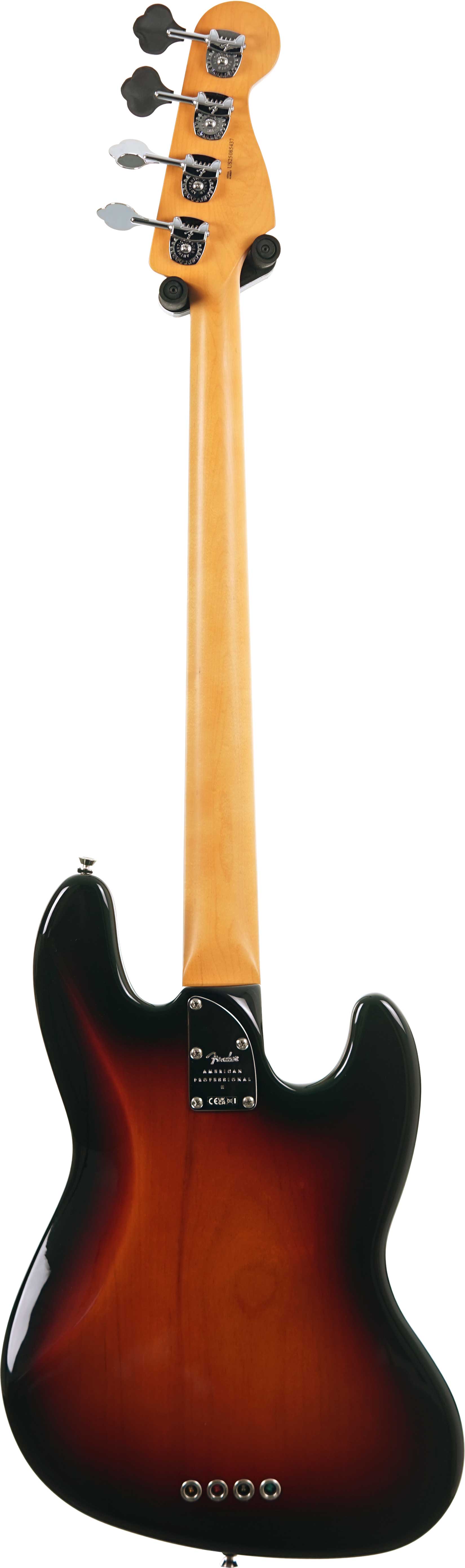 Fender American Professional II Jazz Bass 3 Tone Sunburst Rosewood Fingerboard Left Handed (Nearly New) #US25085437