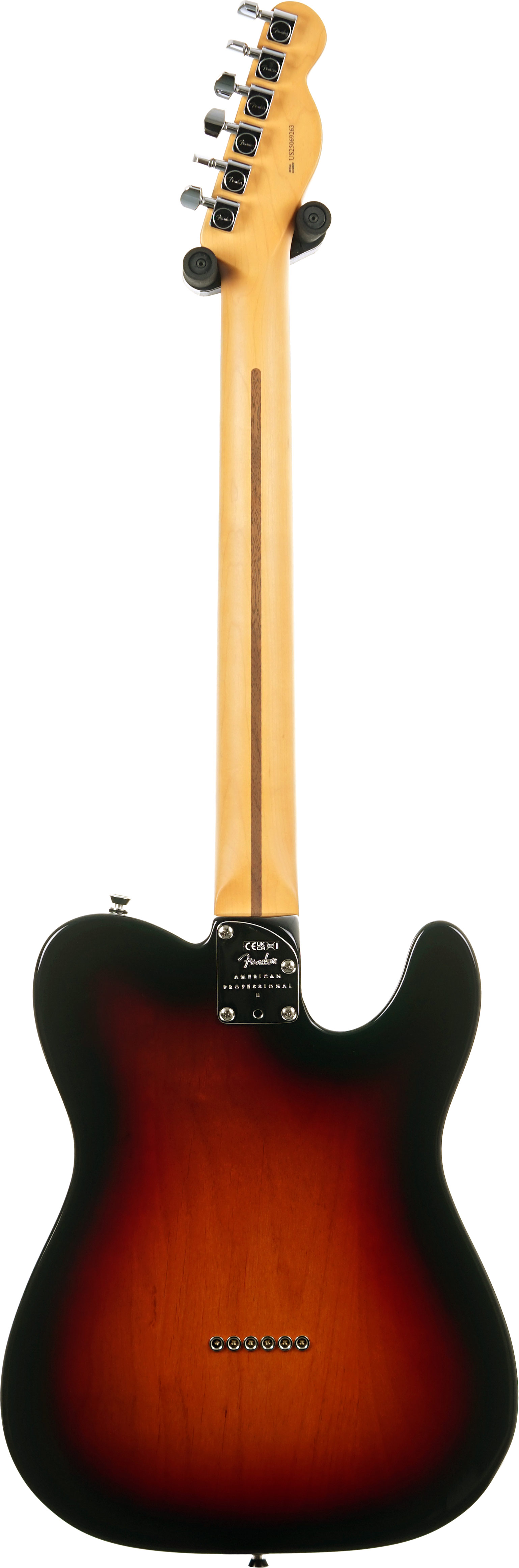 Fender American Professional II Telecaster 3 Tone Sunburst Rosewood Fingerboard Left Handed #US25069263