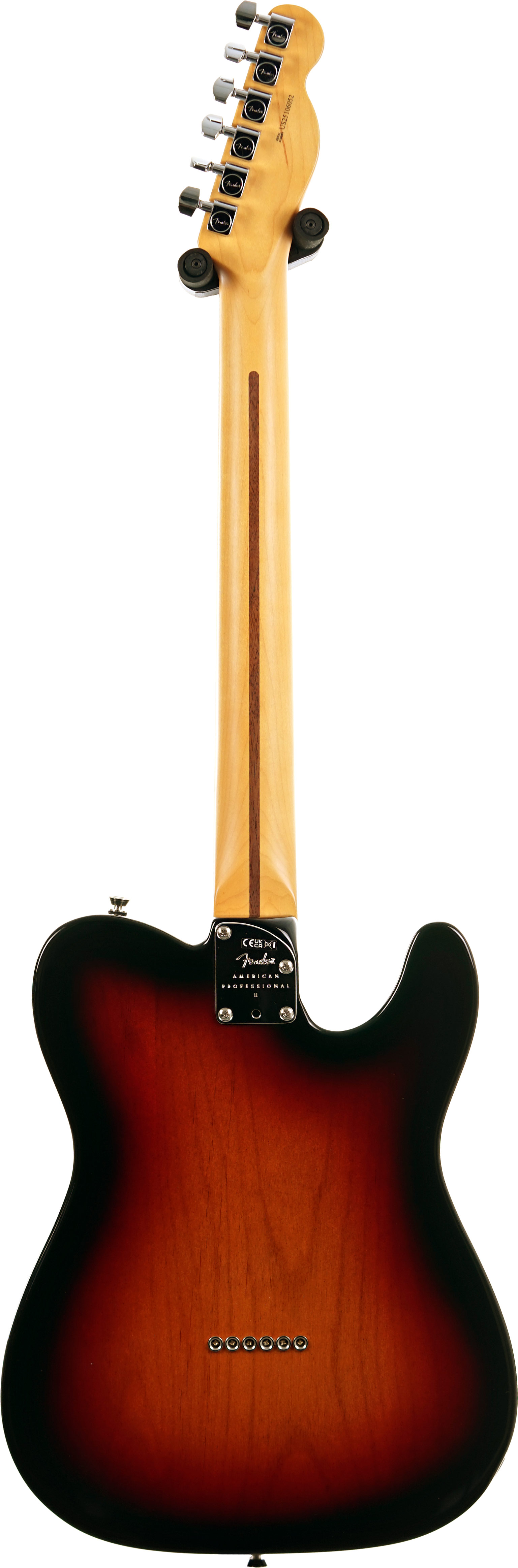 Fender American Professional II Telecaster 3 Tone Sunburst Rosewood Fingerboard Left Handed #US25106052