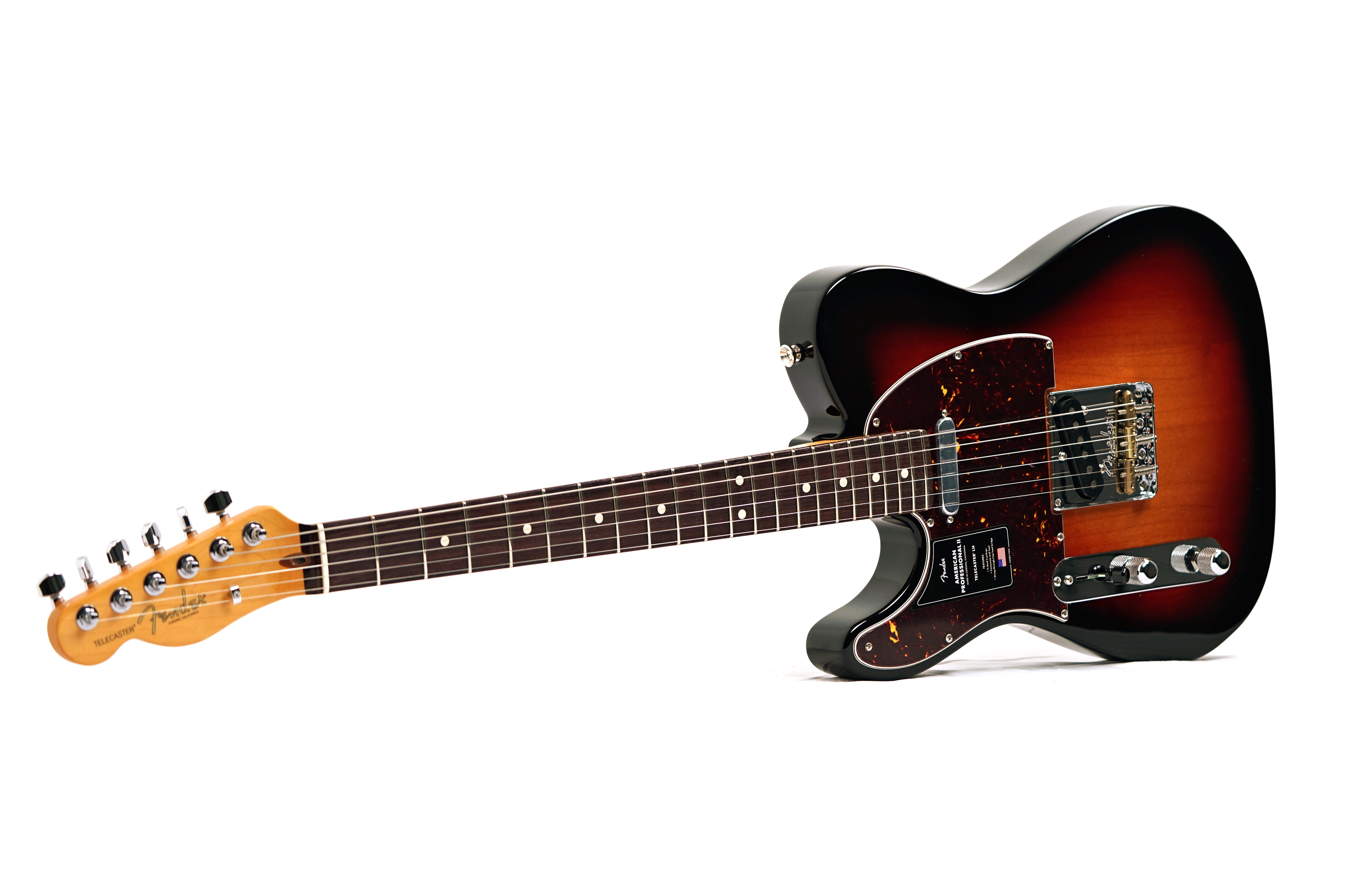 Fender American Professional II Telecaster 3 Tone Sunburst Rosewood Fingerboard Left Handed #US25106052