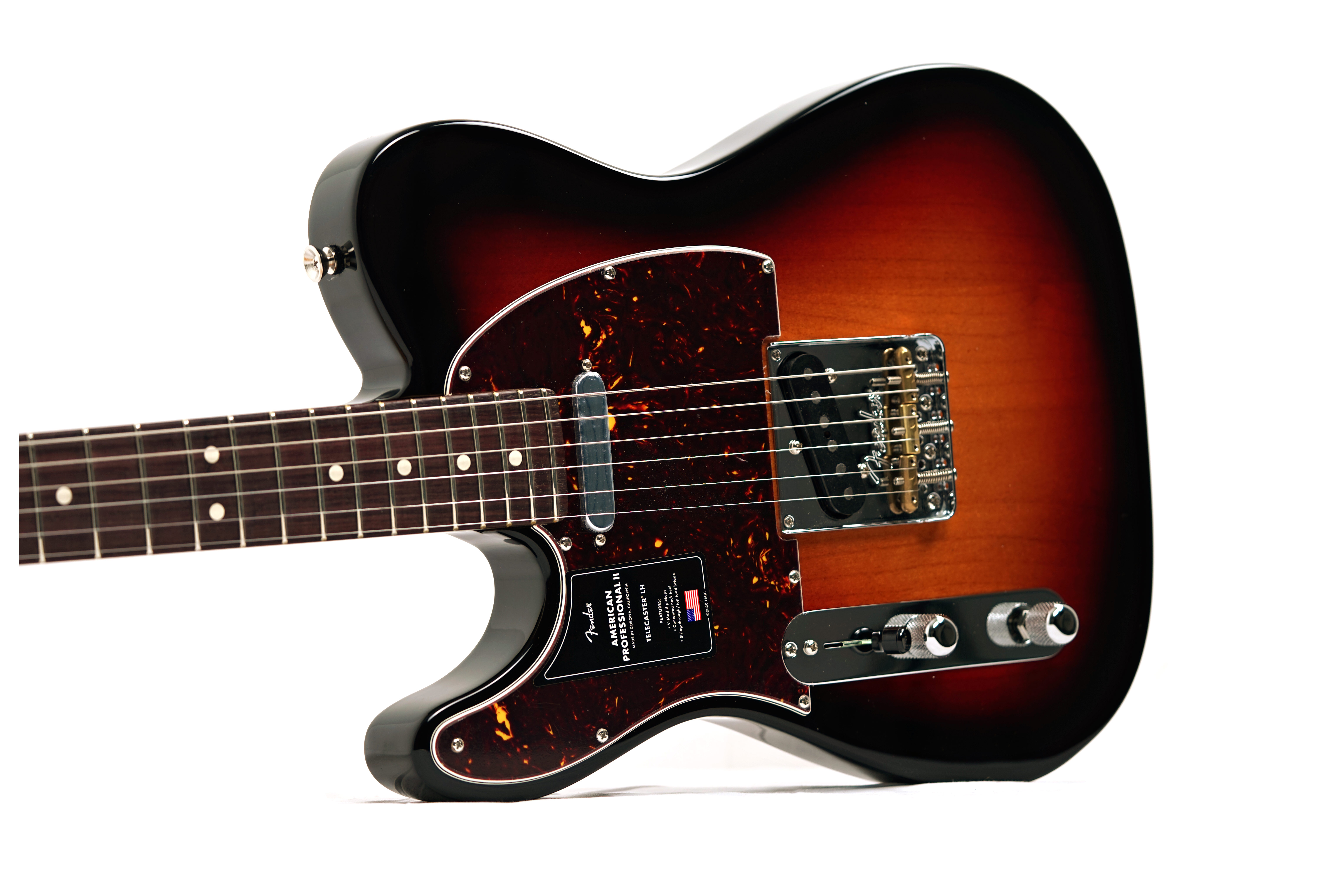 Fender American Professional II Telecaster 3 Tone Sunburst Rosewood Fingerboard Left Handed #US25106052