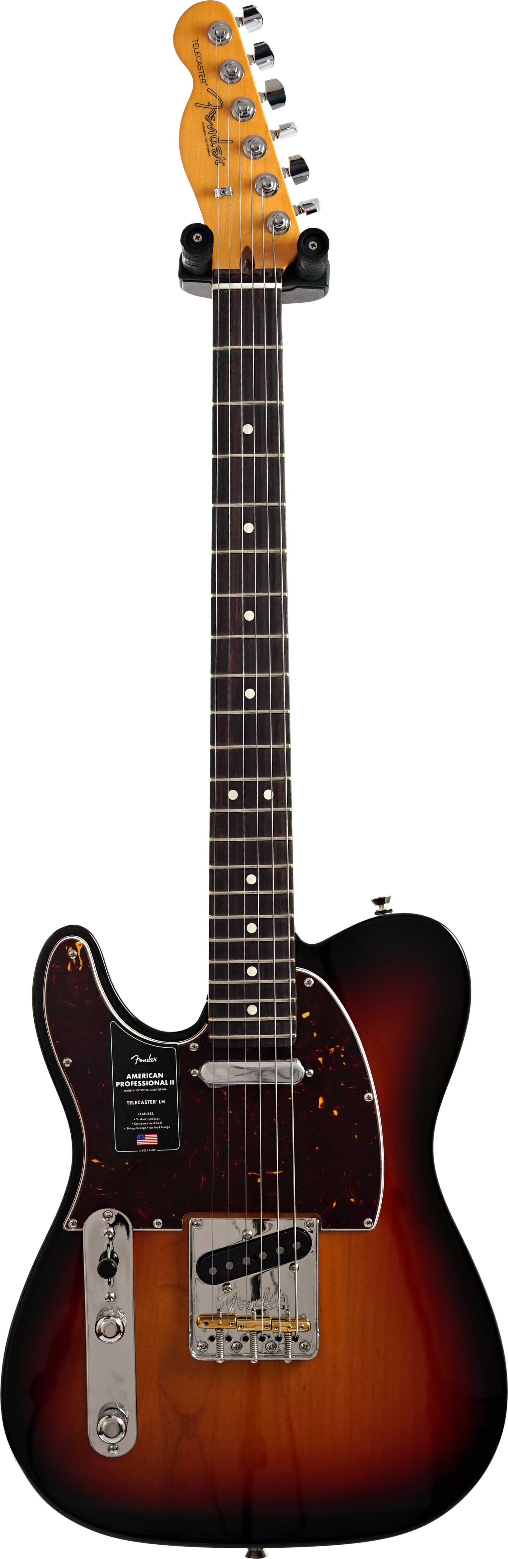 Fender American Professional II Telecaster 3 Tone Sunburst Rosewood Fingerboard Left Handed #US25085069
