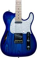 G&L Tribute ASAT Classic Semi-Hollow Bright Blueburst Maple Fingerboard