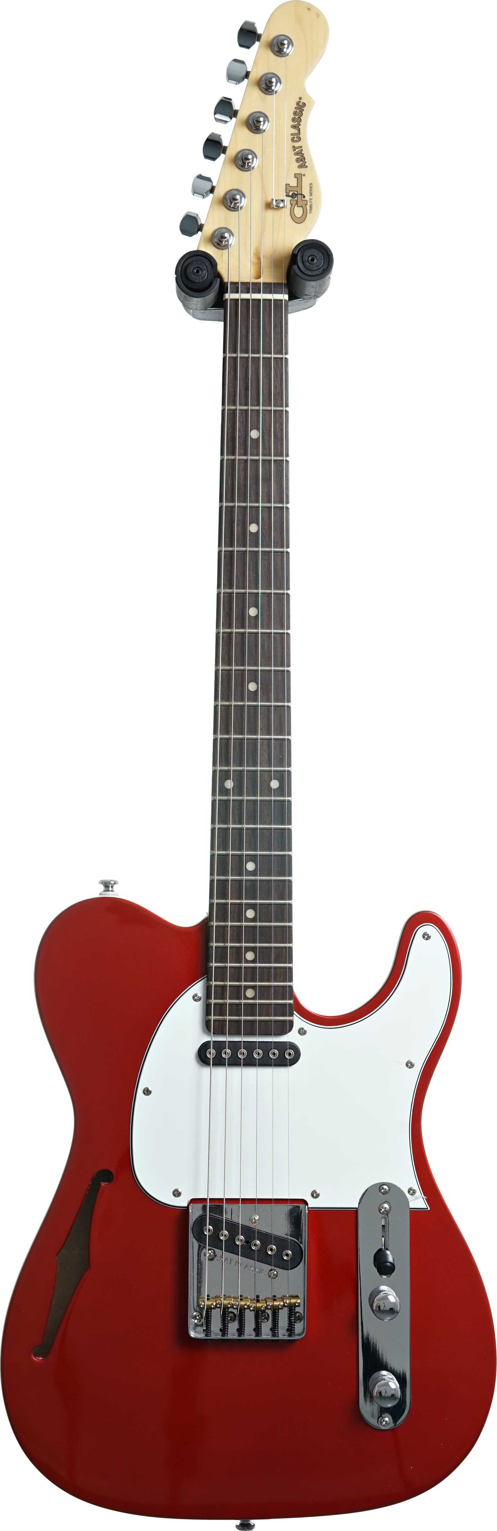 G&L Tribute ASAT Classic Semi-Hollow Candy Apple Red Rosewood Fingerboard (Ex-Demo) #210211766