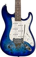 G&L Tribute Comanche Aqua Burst Burl Rosewood Fingerboard