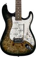 G&L Tribute Comanche Charcoal Blackburst Burl Rosewood Fingerboard