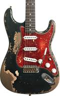 Fender Custom Shop 61 Stratocaster Heavy Relic Black over Desert Sand Rosewood Fingerboard Master Built by Austin MacNutt #R139998