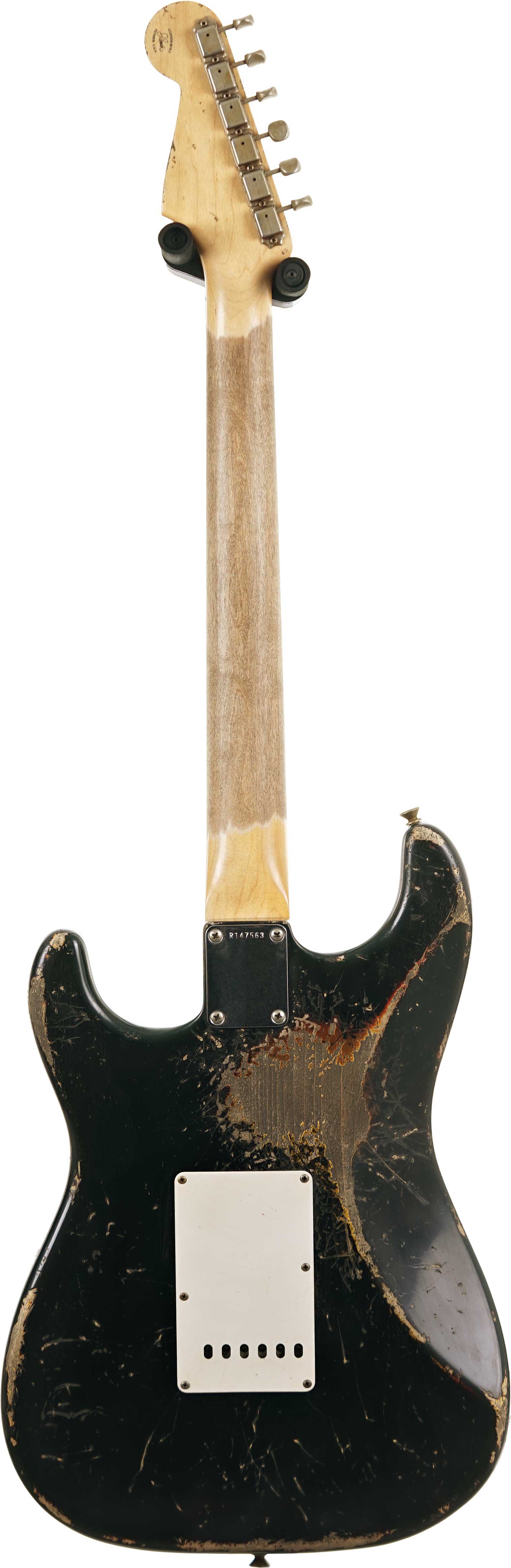 Fender Custom Shop 61 Stratocaster Heavy Relic Black over 3 Tone Sunburst Master Built by Jason Smith #R147563