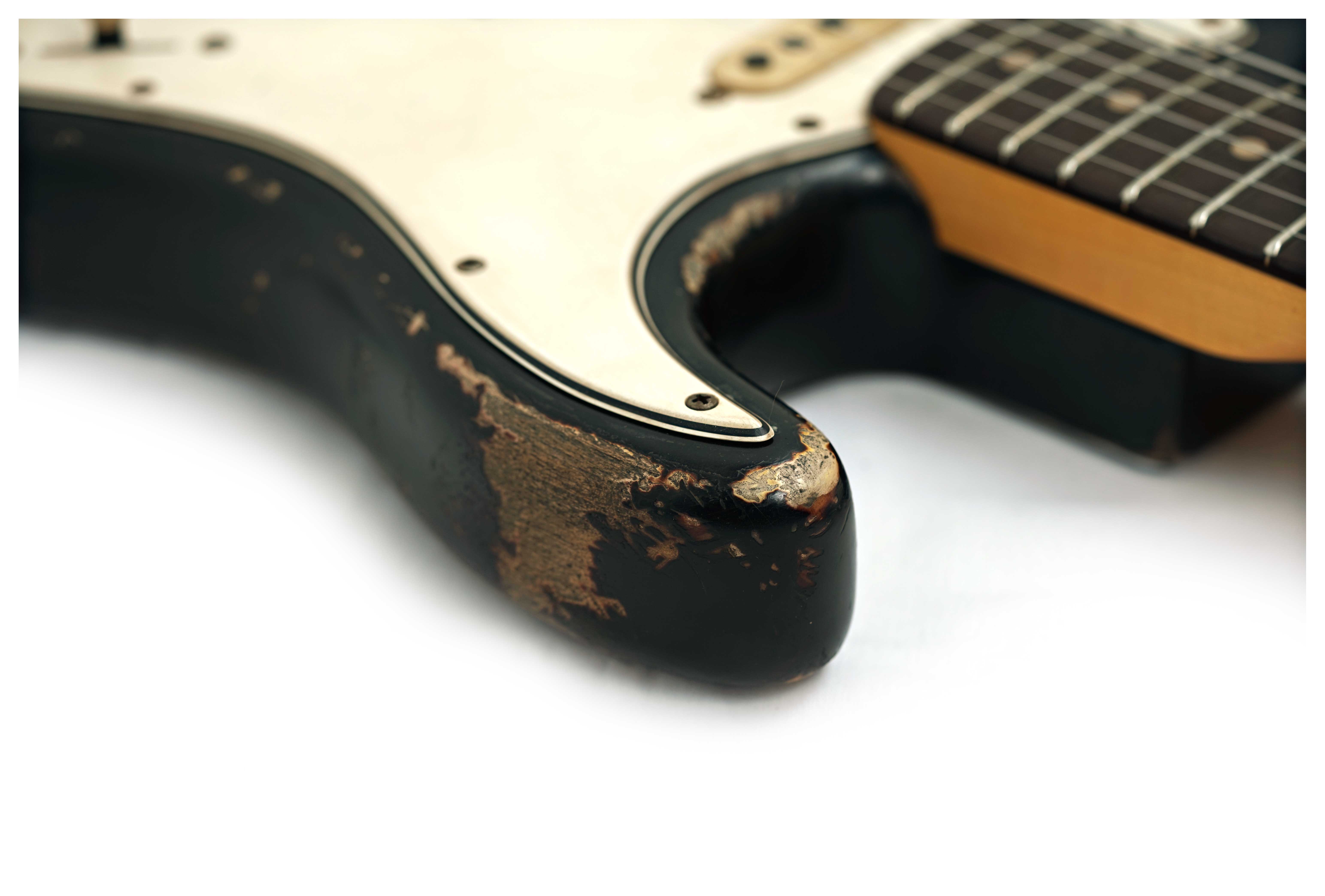 Fender Custom Shop 61 Stratocaster Heavy Relic Black over 3 Tone Sunburst Master Built by Jason Smith #R147563
