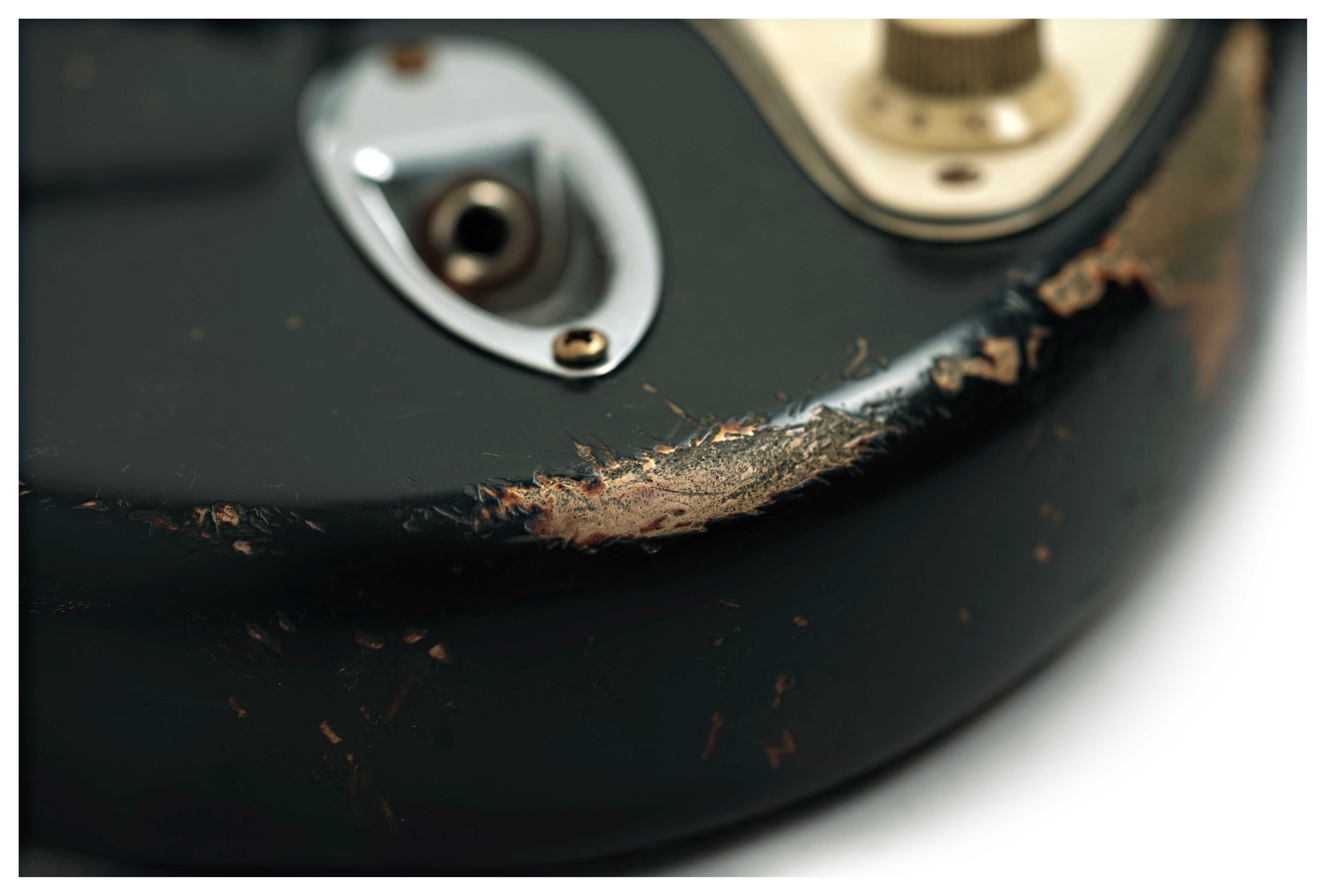 Fender Custom Shop 61 Stratocaster Heavy Relic Black over 3 Tone Sunburst Master Built by Jason Smith #R147563