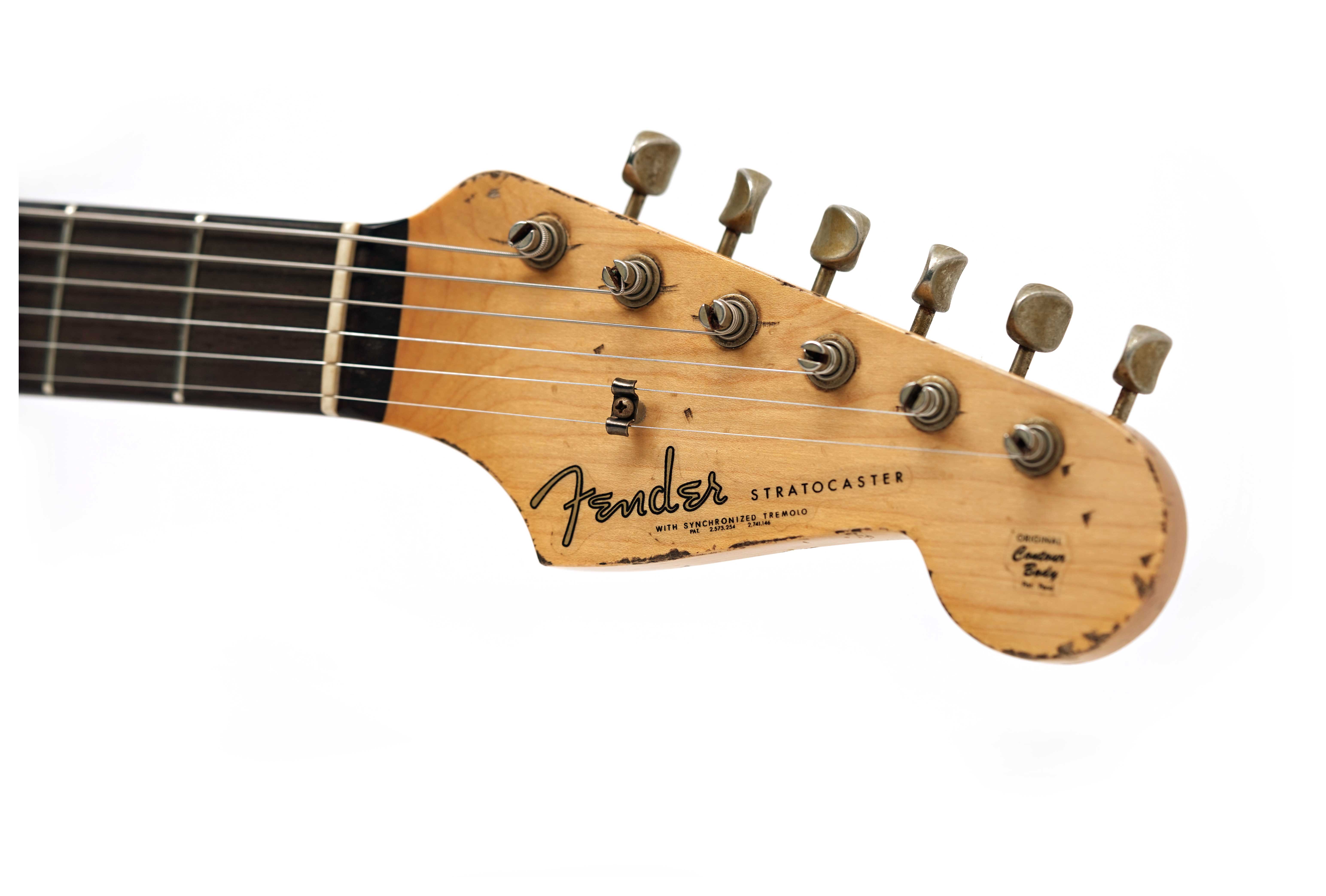 Fender Custom Shop 61 Stratocaster Heavy Relic Black over 3 Tone Sunburst Master Built by Jason Smith #R147563