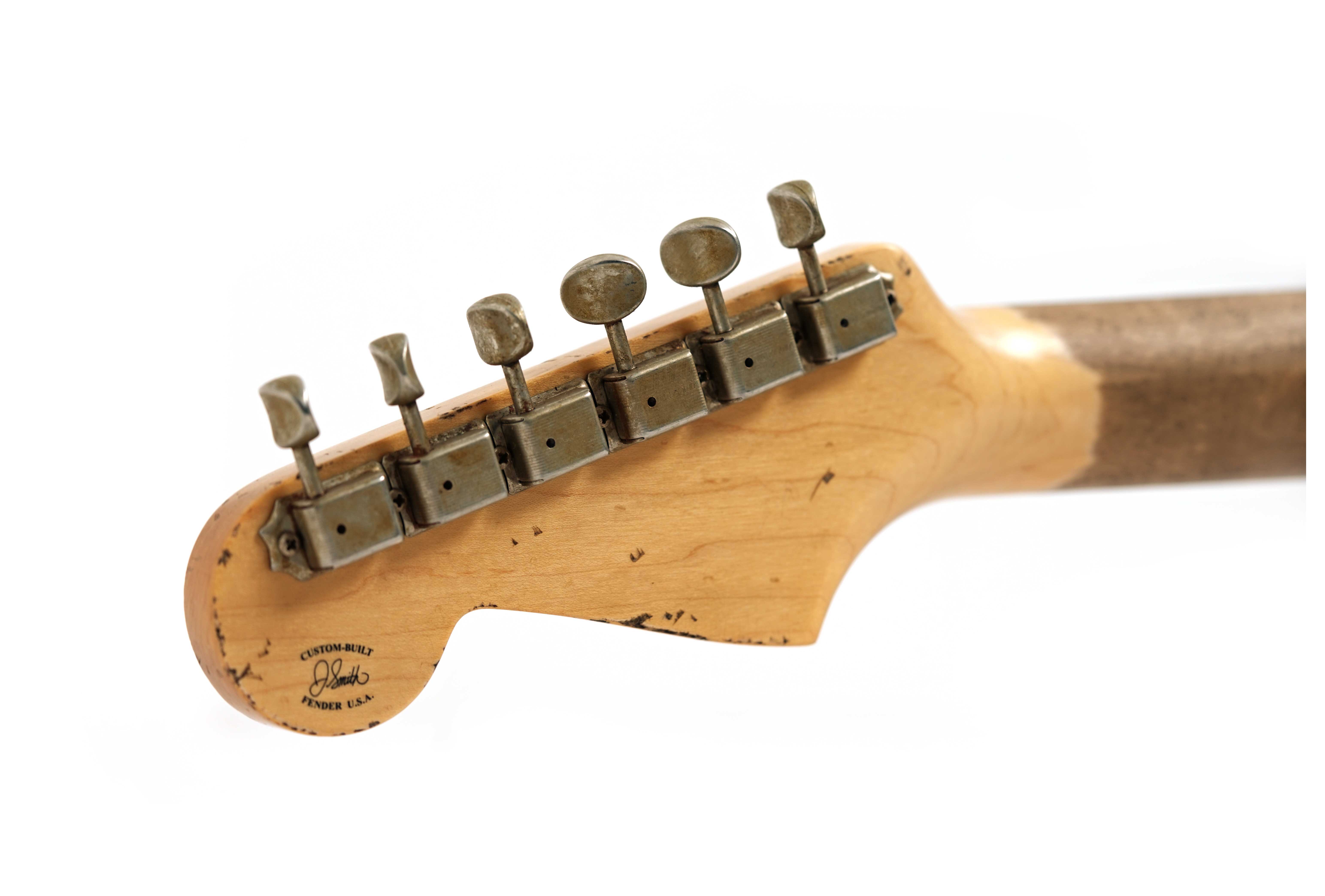 Fender Custom Shop 61 Stratocaster Heavy Relic Black over 3 Tone Sunburst Master Built by Jason Smith #R147563