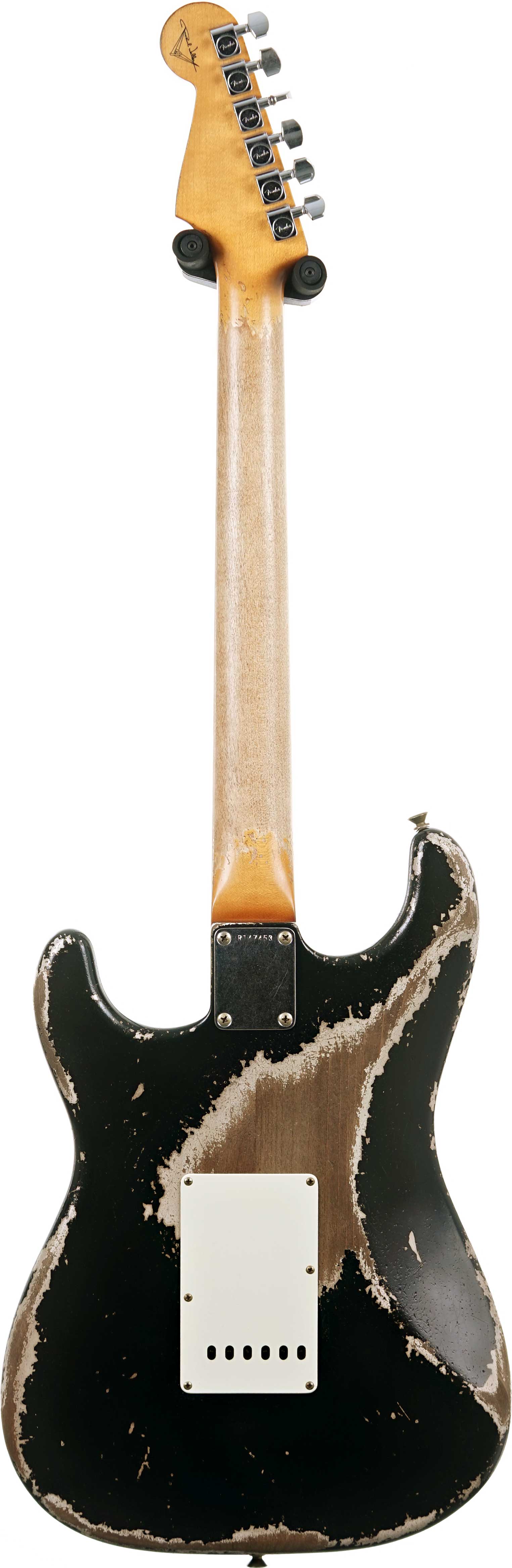 Fender Custom Shop 61 Stratocaster Heavy Relic Black over Shoreline Gold Master Built by Paul Waller #R147453