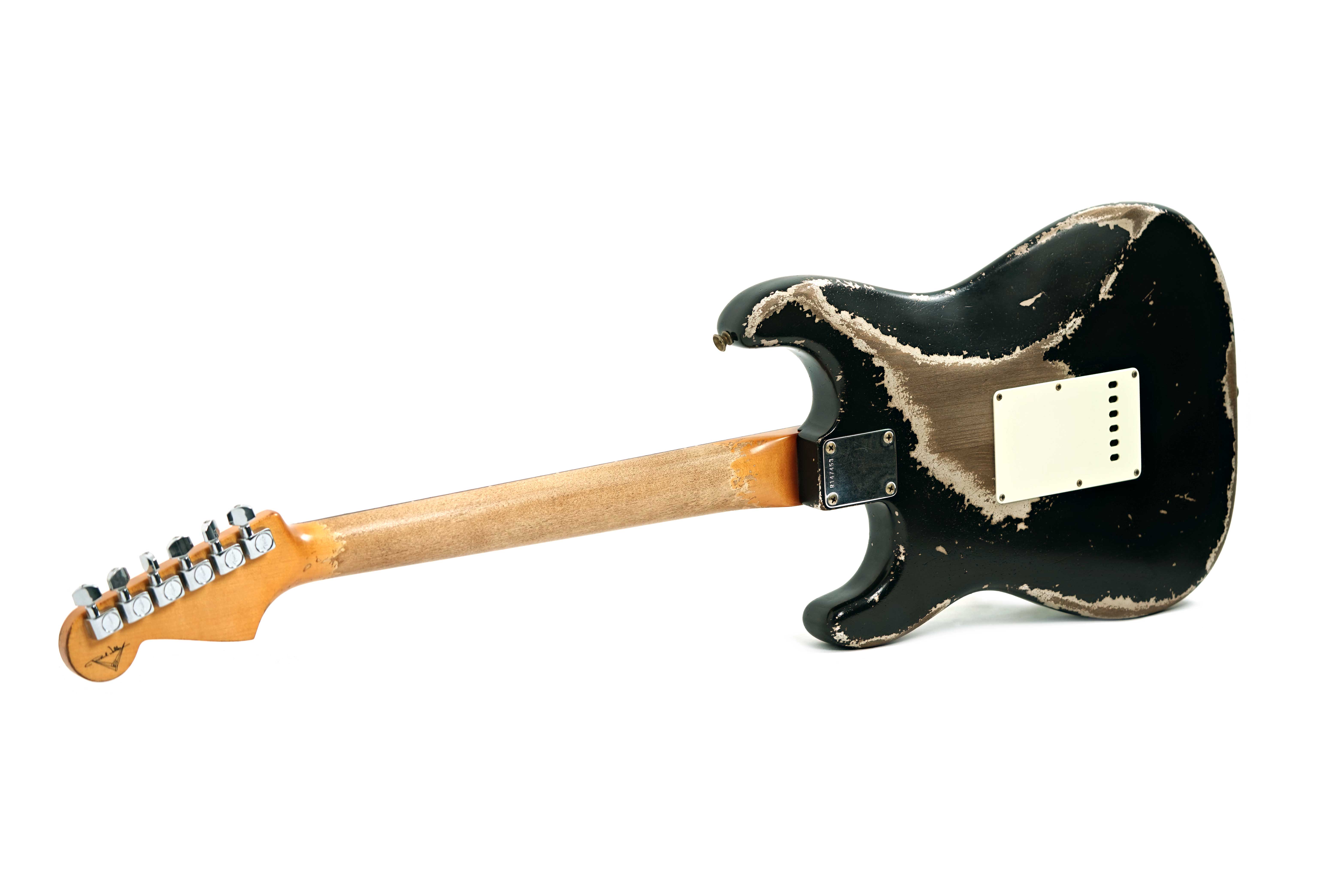 Fender Custom Shop 61 Stratocaster Heavy Relic Black over Shoreline Gold Master Built by Paul Waller #R147453