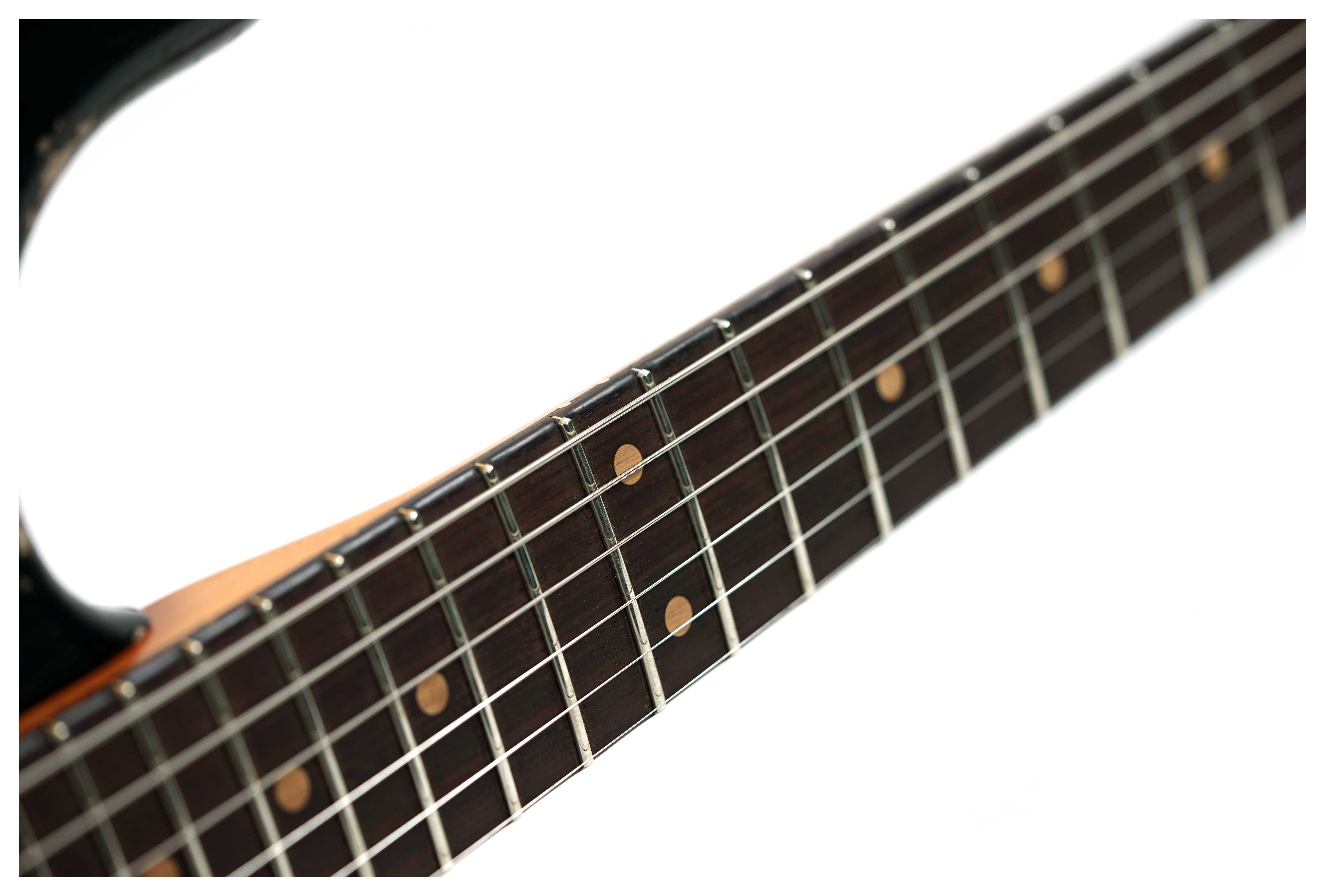 Fender Custom Shop 61 Stratocaster Heavy Relic Black over Shoreline Gold Master Built by Paul Waller #R147453