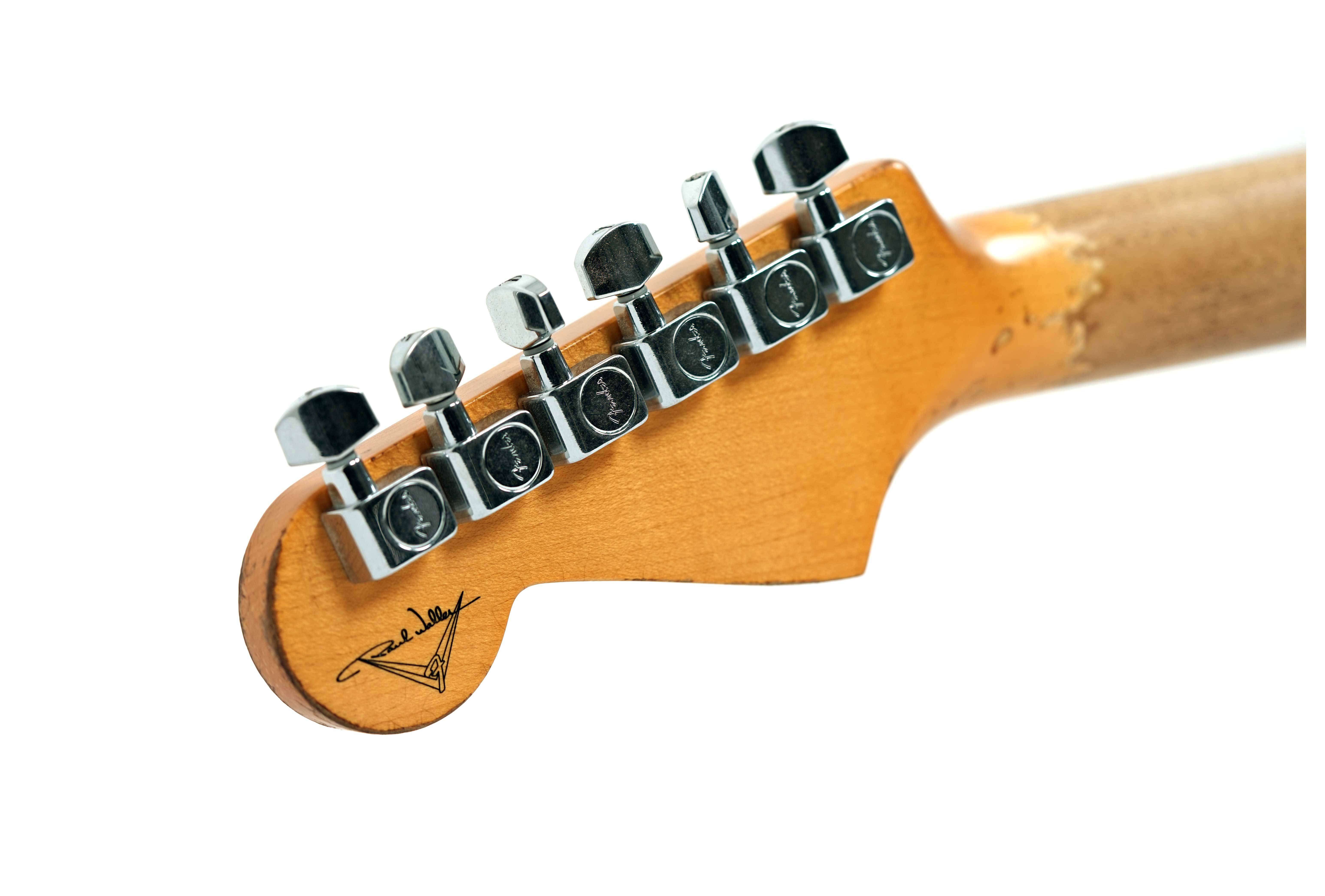 Fender Custom Shop 61 Stratocaster Heavy Relic Black over Shoreline Gold Master Built by Paul Waller #R147453