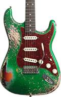 Fender Custom Shop 62 Stratocaster Heavy Relic Caddie Green over 3 Tone Sunburst Rosewood Fingerboard Master Built by Dennis Galuszka #R133969