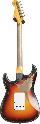 Fender Custom Shop 63 Stratocaster Heavy Relic Bleached 3 Tone Sunburst Rosewood Fingerboard Master Built by Austin MacNutt #R140044 Fender Custom Shop 63 Stratocaster Heavy Relic Bleached 3 Tone Sunburst Rosewood Fingerboard Master Built by Austin MacNutt #R140044
