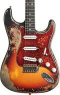 Fender Custom Shop 63 Stratocaster Heavy Relic Bleached 3 Tone Sunburst Rosewood Fingerboard Master Built by Austin MacNutt #R140044