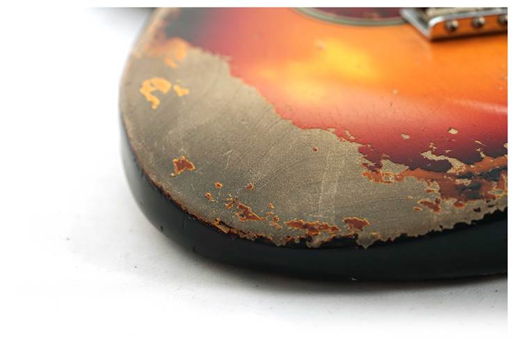 Fender Custom Shop 63 Stratocaster Heavy Relic Bleached 3 Tone Sunburst Rosewood Fingerboard Master Built by Austin MacNutt #R140044 Fender Custom Shop 63 Stratocaster Heavy Relic Bleached 3 Tone Sunburst Rosewood Fingerboard Master Built by Austin MacNutt #R140044