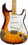Fender Custom Shop 58 Stratocaster Heavy Relic Chocolate 3 Tone Sunburst Maple Fingerboard Master Built by Ron Thorn #R111218