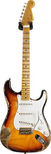 Fender Custom Shop 58 Stratocaster Heavy Relic Chocolate 3 Tone Sunburst Maple Fingerboard Master Built by Ron Thorn #R111218