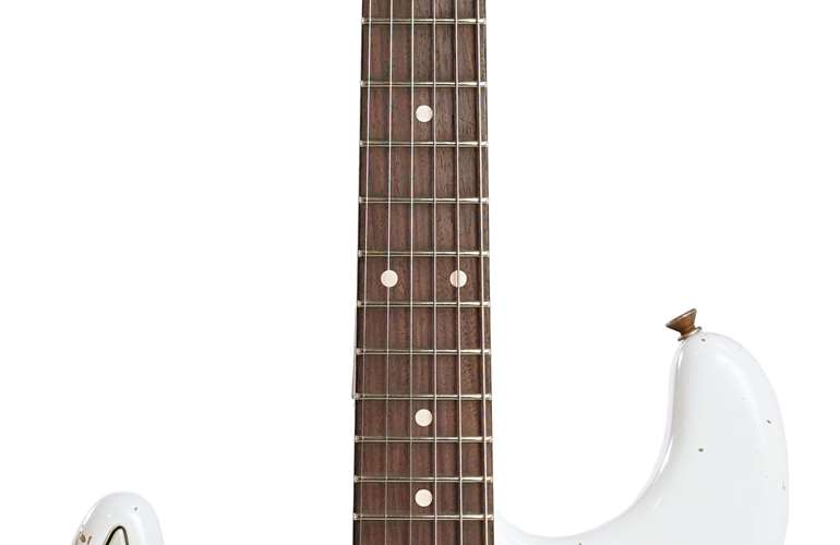 Fender Custom Shop 1960 Stratocaster Super Heavy Relic Olympic White Left Handed #R109258 Fender Custom Shop 1960 Stratocaster Super Heavy Relic Olympic White Left Handed #R109258