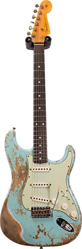 Fender Custom Shop 1960 Stratocaster Super Heavy Relic Daphne Blue #R110357