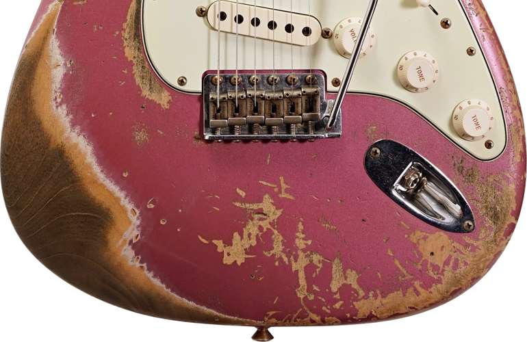 Fender Custom Shop 1960 Stratocaster Super Heavy Relic Burgundy Mist Metallic #R109538 Fender Custom Shop 1960 Stratocaster Super Heavy Relic Burgundy Mist Metallic #R109538