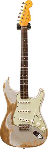 Fender Custom Shop 1960 Stratocaster Super Heavy Relic Inca Silver #R109379