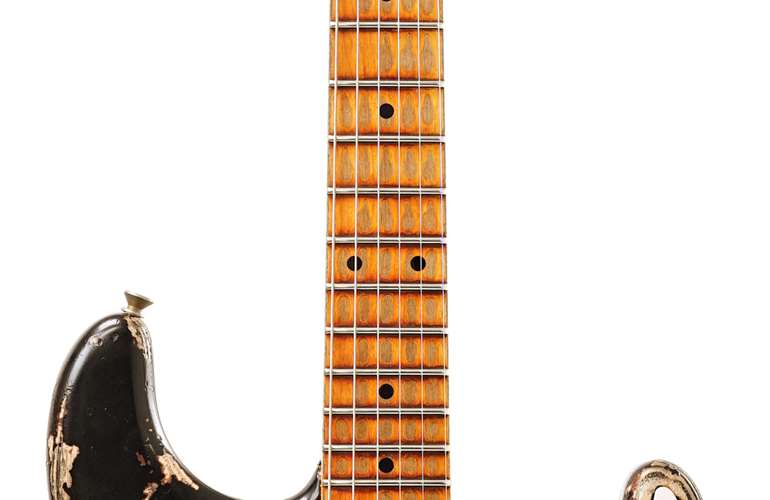 Fender Custom Shop 1957 Stratocaster Super Heavy Relic Black over 2 Tone Sunburst  #R109794 Fender Custom Shop 1957 Stratocaster Super Heavy Relic Black over 2 Tone Sunburst  #R109794
