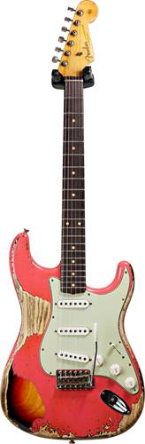 Fender Custom Shop 1961 Stratocaster Super Heavy Relic Fiesta Red over 3 Tone Sunburst #R121481