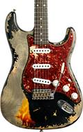 Fender Custom Shop 1960 Stratocaster Super Heavy Relic Black over 3 Tone Sunburst #R110230