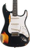 Fender Custom Shop 1961 Stratocaster Heavy Relic Black over 3 Tone Sunburst #R113171