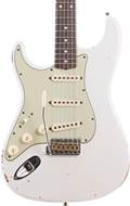 Fender Custom Shop 1960 Stratocaster Relic Olympic White Left Handed #R110095
