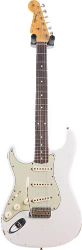 Fender Custom Shop 1960 Stratocaster Relic Olympic White Left Handed #R110095