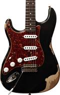 Fender Custom Shop 1961 Stratocaster Heavy Relic Black Over Desert Sand Left Handed #R121797