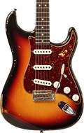 Fender Custom Shop 1963 Stratocaster Relic Chocolate 3 Tone Sunburst #R109240