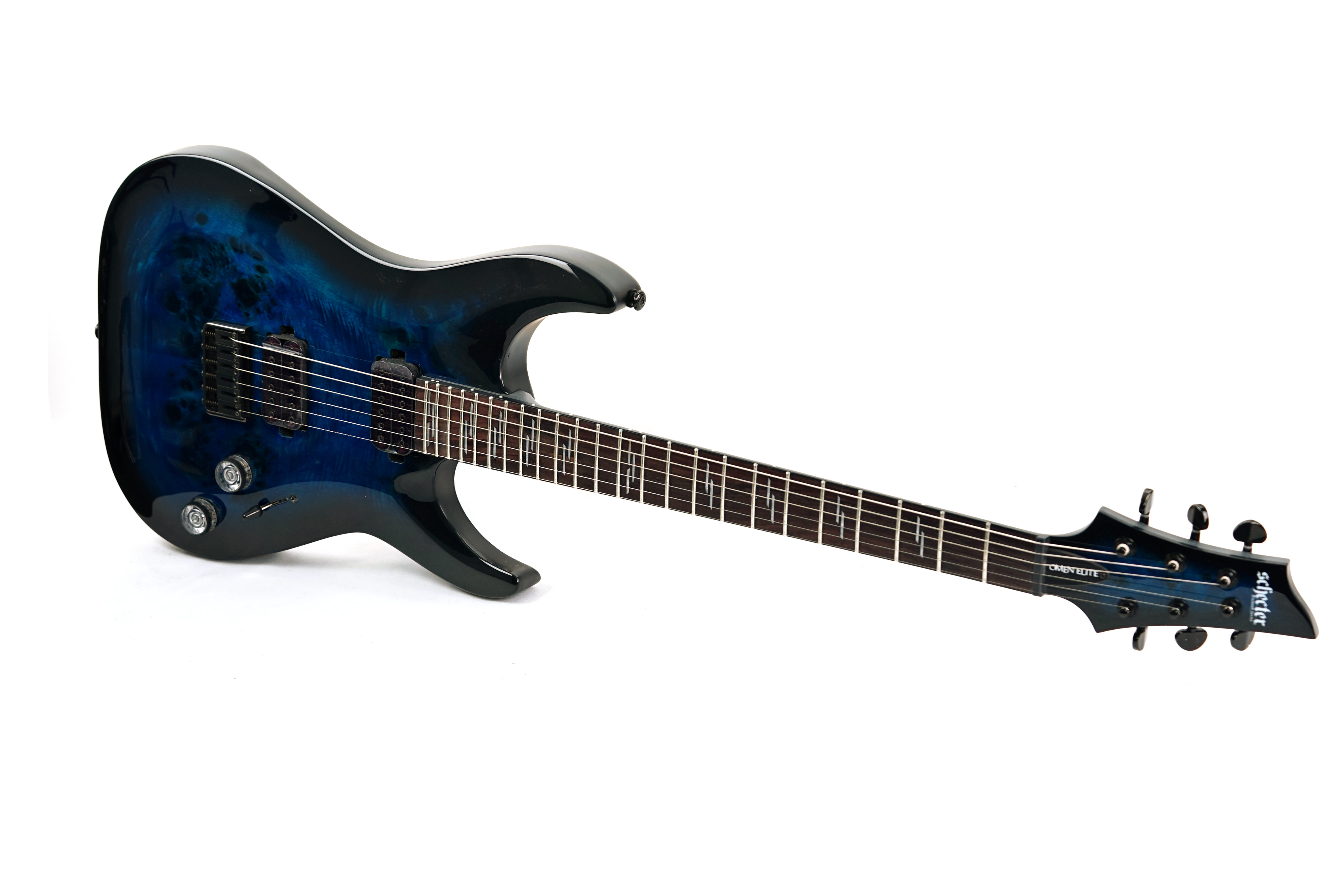 Schecter Omen Elite-6 See-Thru Blue Burst (Ex-Demo) #RO23010303