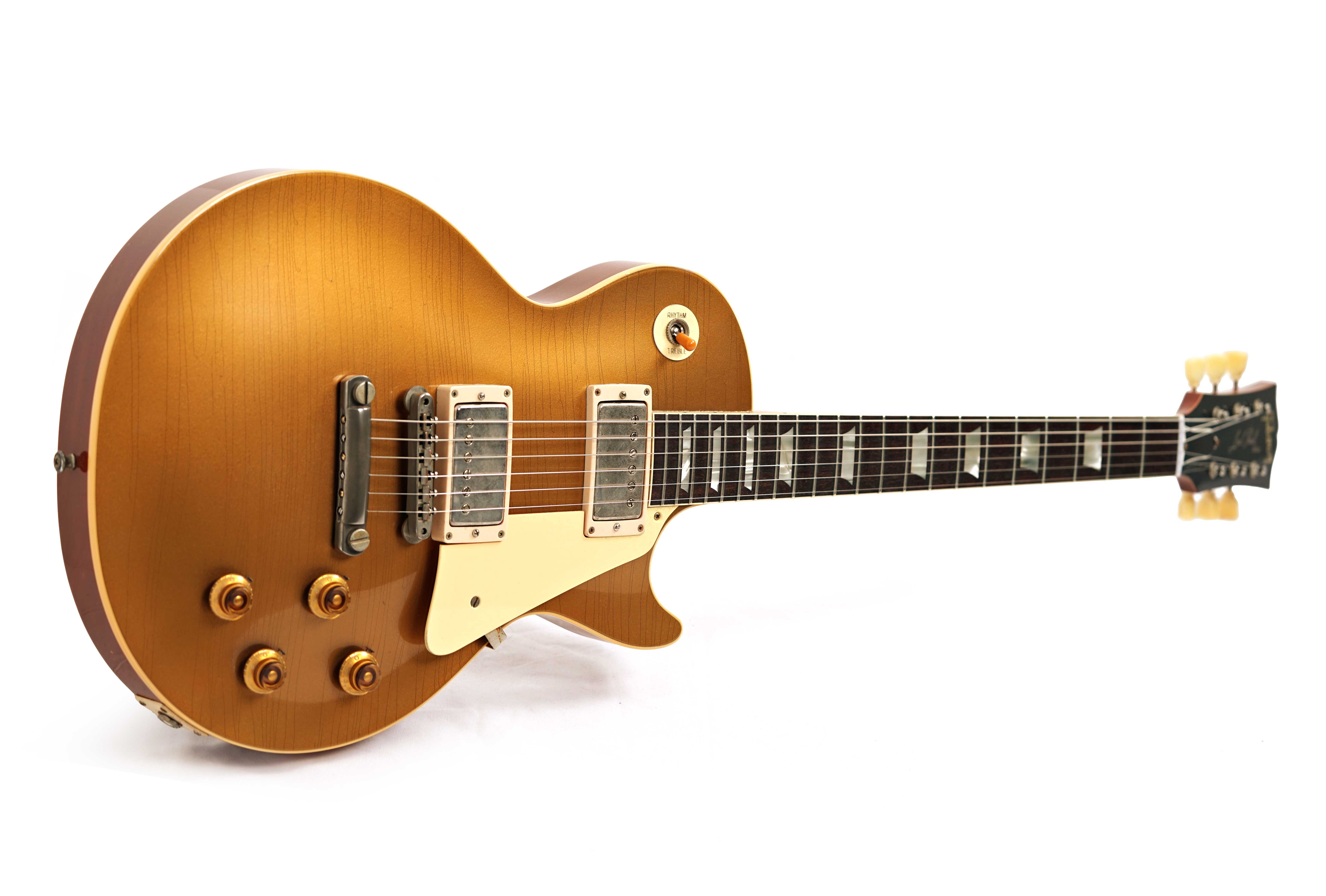 Gibson Custom Shop Murphy Lab 1957 Les Paul Reissue Ultra Light Aged Goldtop Double Gold #752099