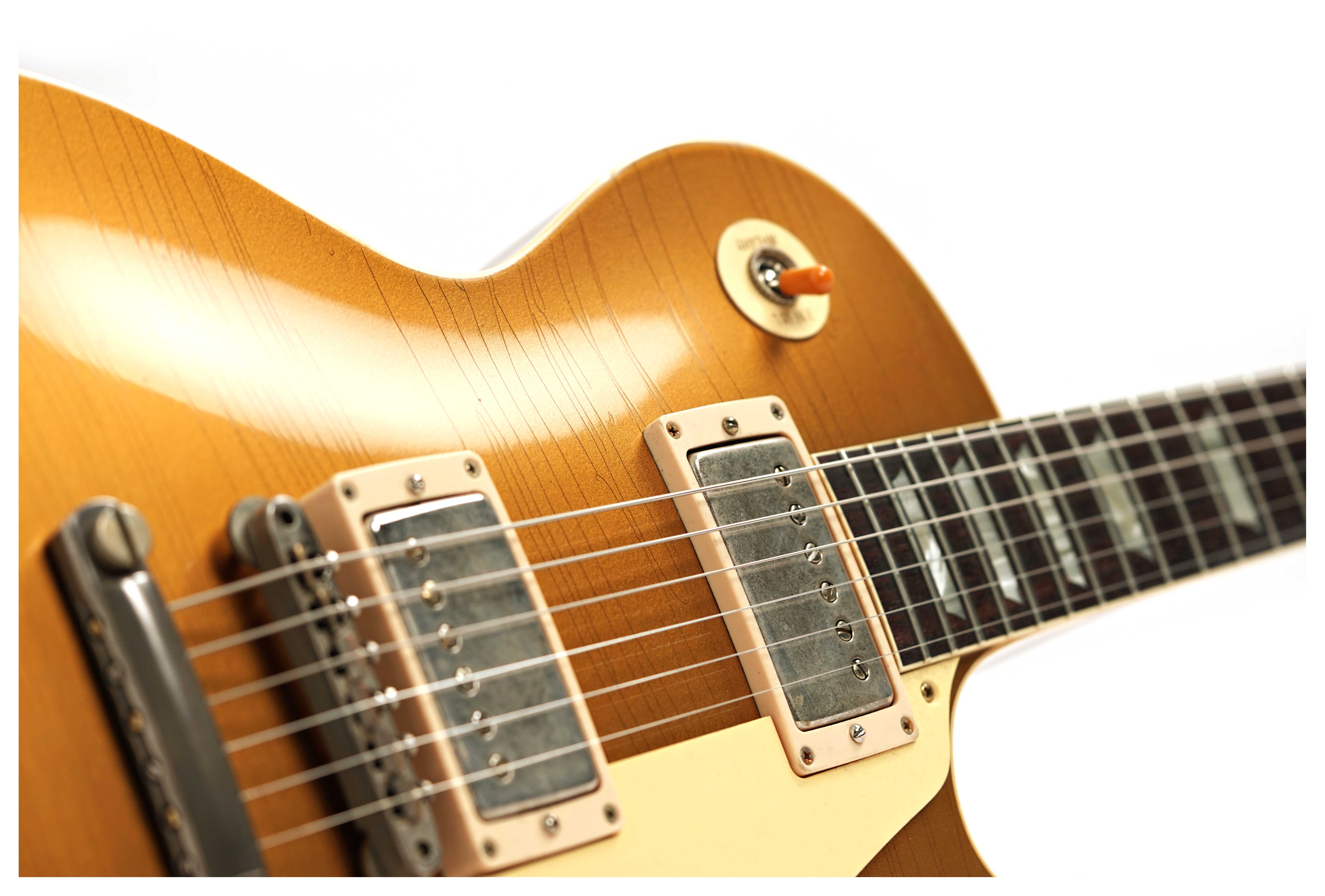 Gibson Custom Shop Murphy Lab 1957 Les Paul Reissue Ultra Light Aged Goldtop Double Gold #752099