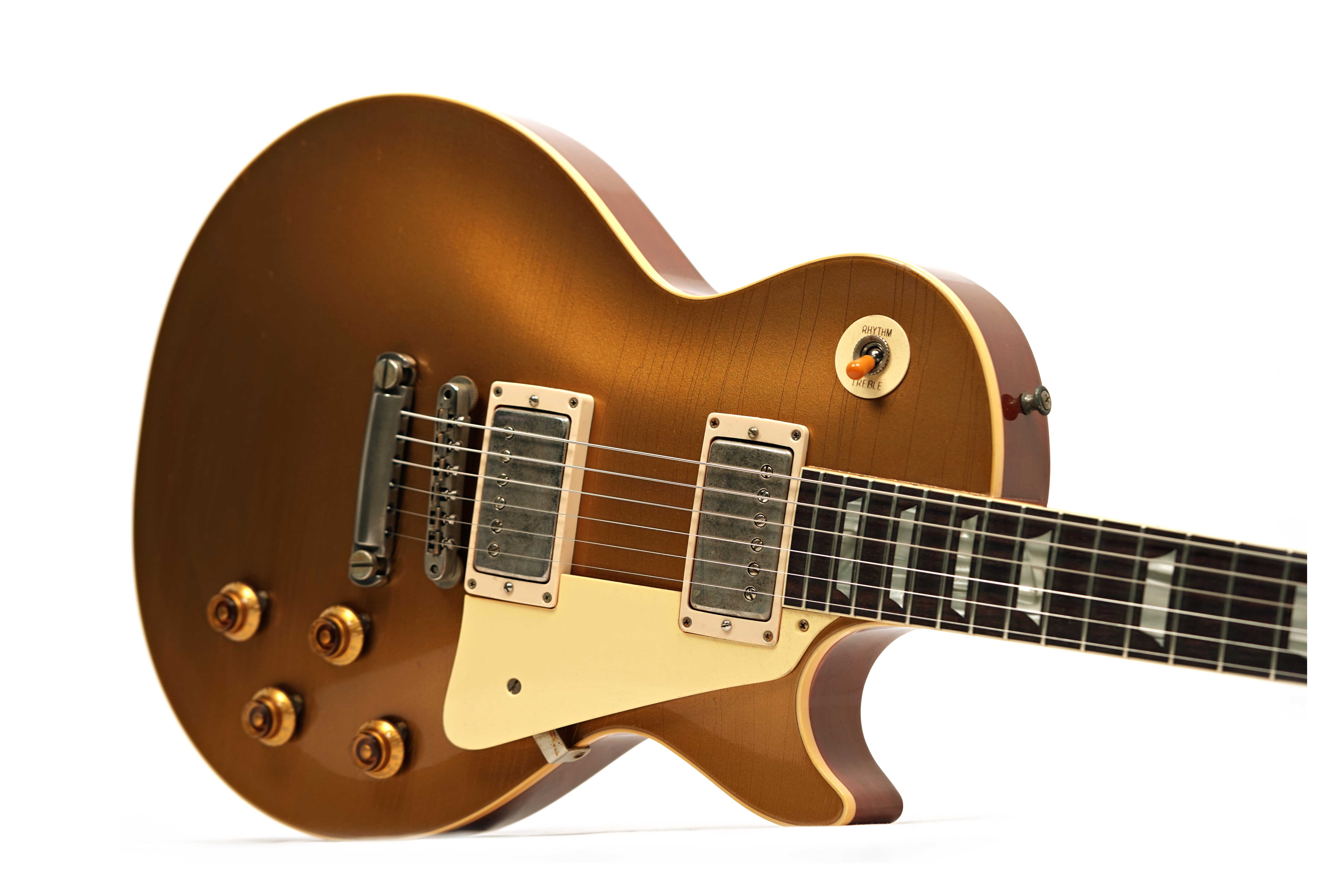 Gibson Custom Shop Murphy Lab 1957 Les Paul Reissue Ultra Light Aged Goldtop Double Gold #752099