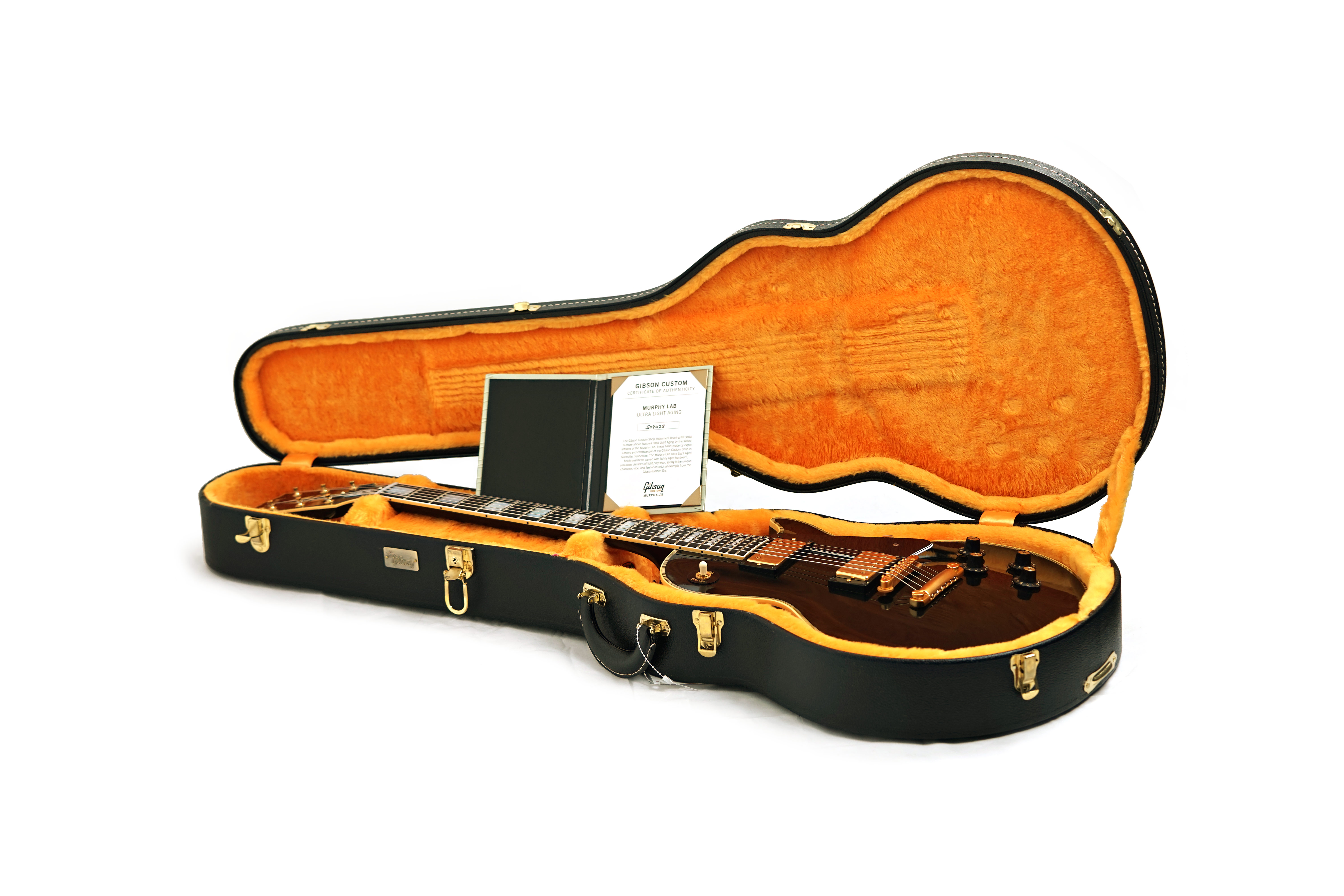 Gibson Custom Shop Murphy Lab 1968 Les Paul Custom Reissue Ultra Light Aged Ebony #509028