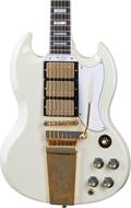 Gibson Custom Shop Murphy Lab 1963 Les Paul SG Custom Reissue 3 Pickup with Maestro Ultra Light Aged Classic White