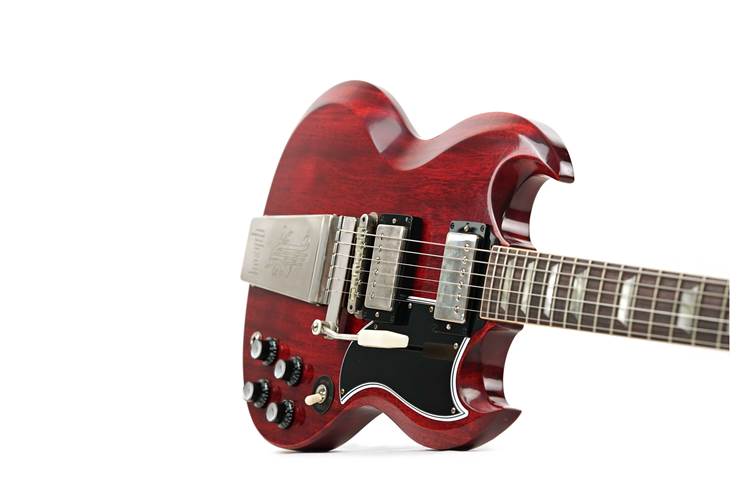 Gibson Custom Shop Murphy Lab 1964 SG Standard Reissue with Maestro Ultra Light Aged Cherry Red #401874 Gibson Custom Shop Murphy Lab 1964 SG Standard Reissue with Maestro Ultra Light Aged Cherry Red #401874
