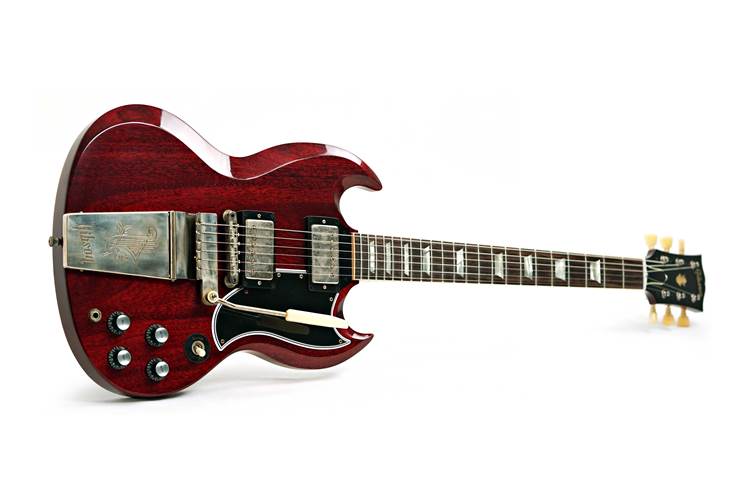 Gibson Custom Shop Murphy Lab 1964 SG Standard Reissue With Maestro Ultra Light Aged Cherry Red #503404 Gibson Custom Shop Murphy Lab 1964 SG Standard Reissue With Maestro Ultra Light Aged Cherry Red #503404