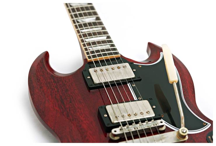 Gibson Custom Shop Murphy Lab 1964 SG Standard Reissue With Maestro Ultra Light Aged Cherry Red #503404 Gibson Custom Shop Murphy Lab 1964 SG Standard Reissue With Maestro Ultra Light Aged Cherry Red #503404