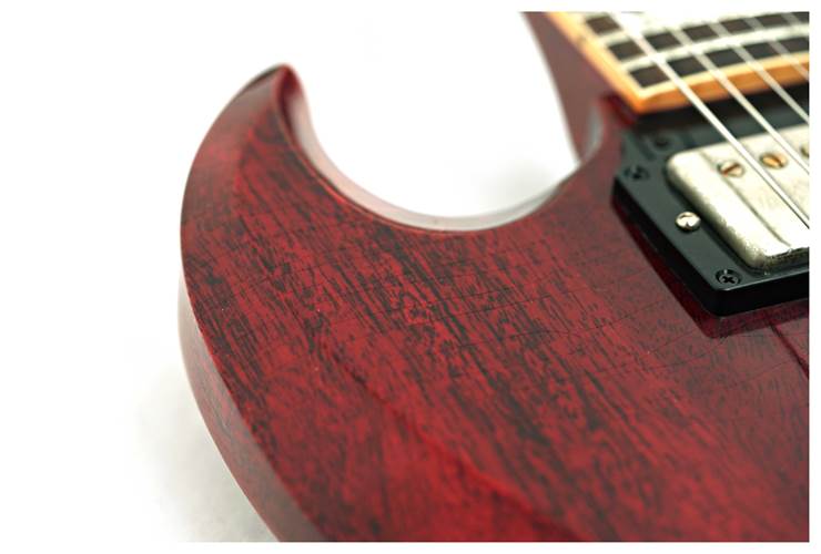 Gibson Custom Shop Murphy Lab 1964 SG Standard Reissue With Maestro Ultra Light Aged Cherry Red #503404 Gibson Custom Shop Murphy Lab 1964 SG Standard Reissue With Maestro Ultra Light Aged Cherry Red #503404