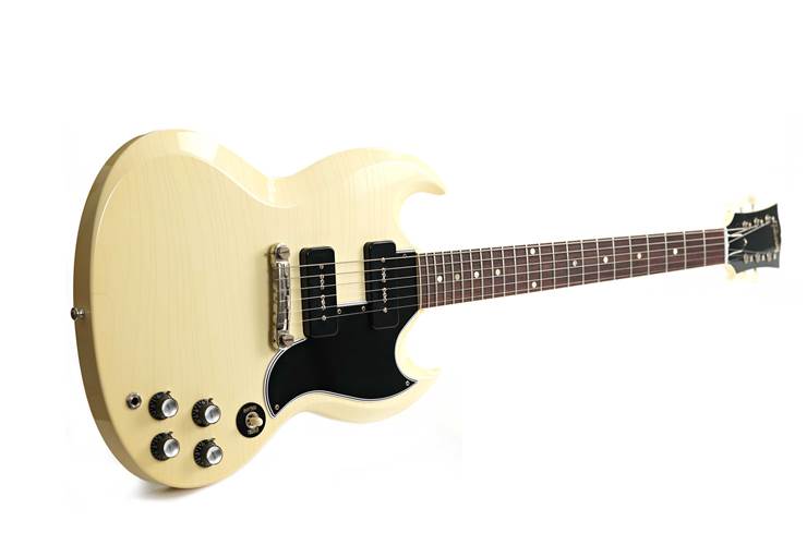 Gibson Custom Shop Murphy Lab 1963 SG Special Lightning Bar Ultra Light Aged Classic White #407503 Gibson Custom Shop Murphy Lab 1963 SG Special Lightning Bar Ultra Light Aged Classic White #407503