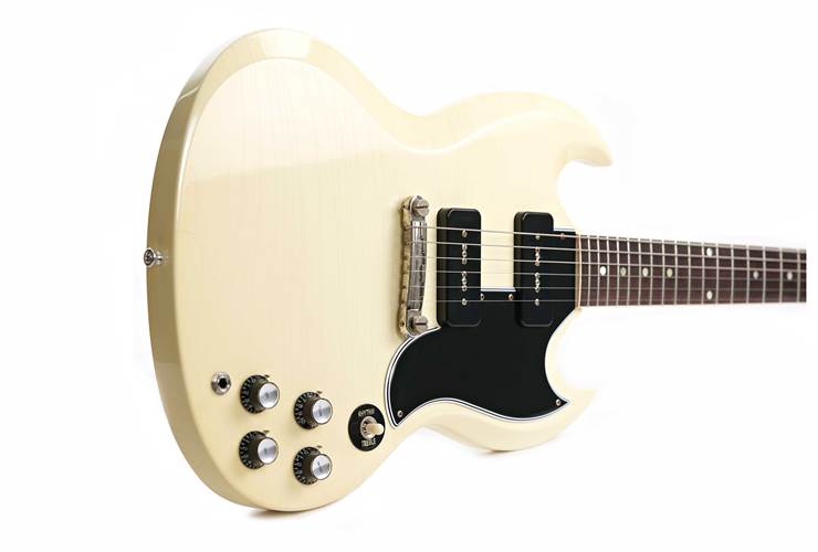 Gibson Custom Shop Murphy Lab 1963 SG Special Lightning Bar Ultra Light Aged Classic White #407503 Gibson Custom Shop Murphy Lab 1963 SG Special Lightning Bar Ultra Light Aged Classic White #407503